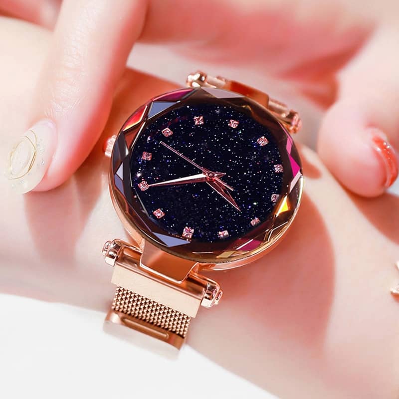 Top-Brand-Star-Watch-For-Women-Rose-Gold-Mesh-Magnet-Starry-Sky-Quartz-Wristwatch-Gradient-Ladies-2 (1)